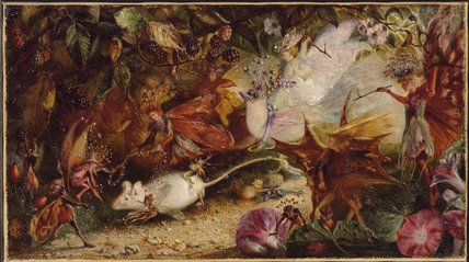Wikioo.org – La Enciclopedia de las Bellas Artes - Pintura, Obras de arte de John Anster Fitzgerald - La Caza del ratón Blanca