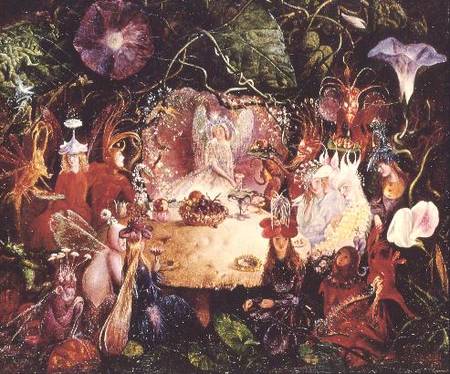 WikiOO.org - Encyclopedia of Fine Arts - Maleri, Artwork John Anster Fitzgerald - The Fairies' Banquet