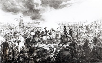 Wikioo.org - The Encyclopedia of Fine Arts - Painting, Artwork by John Augustus Atkinson - Wellington At The Battle Of Waterloo, 18th June