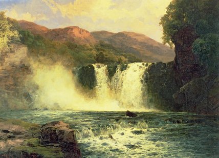 WikiOO.org - Encyclopedia of Fine Arts - Maleri, Artwork John Brandon Smith - The Waterfall