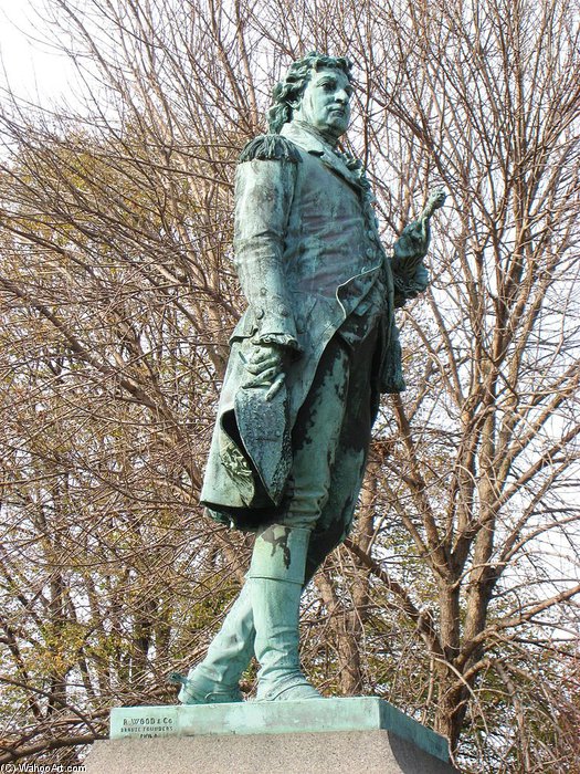 Wikioo.org - The Encyclopedia of Fine Arts - Painting, Artwork by John Bushnell - Statue Of Israel Putnam, Bushnell Park, Hartford, Connecticut, Usa.
