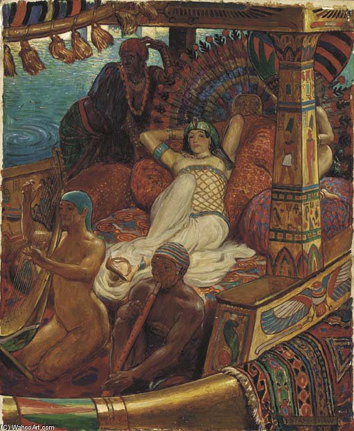 Wikioo.org - The Encyclopedia of Fine Arts - Painting, Artwork by John Byam Liston Shaw - Cleopatra