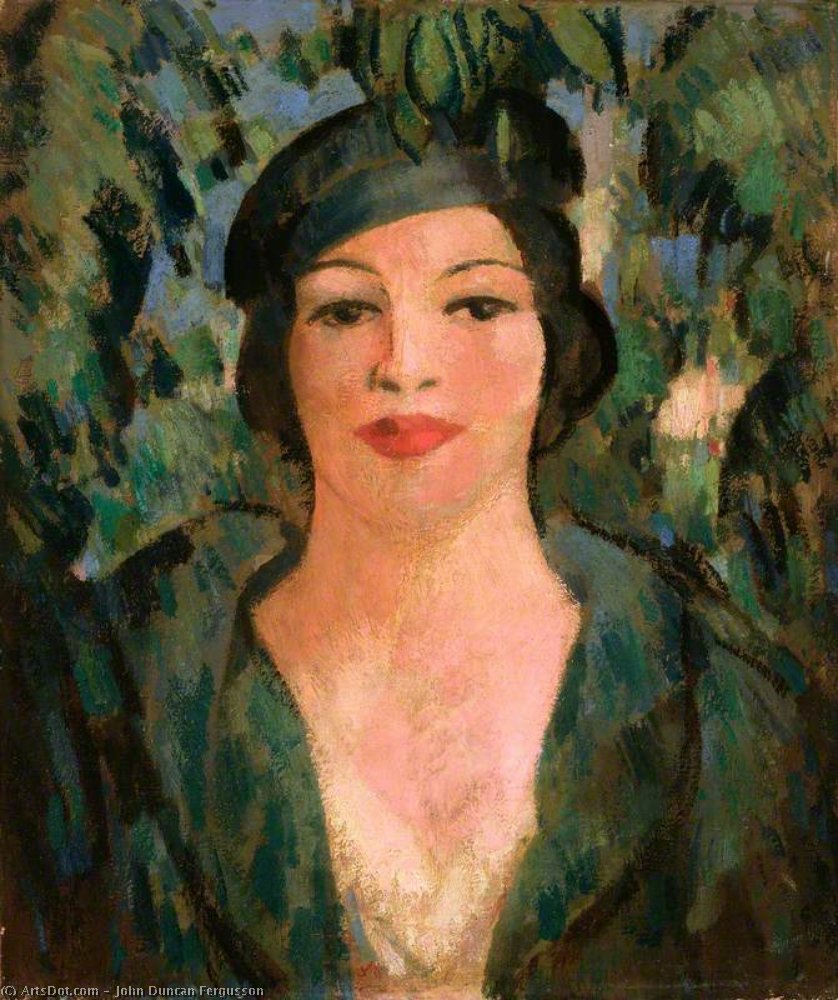 Wikioo.org - The Encyclopedia of Fine Arts - Painting, Artwork by John Duncan Fergusson - Bobbie, Champs Elysees