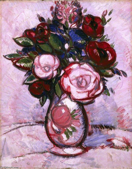 Wikioo.org - The Encyclopedia of Fine Arts - Painting, Artwork by John Duncan Fergusson - Bouquet