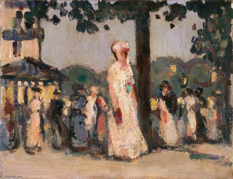Wikioo.org - The Encyclopedia of Fine Arts - Painting, Artwork by John Duncan Fergusson - Closerie De Lilas