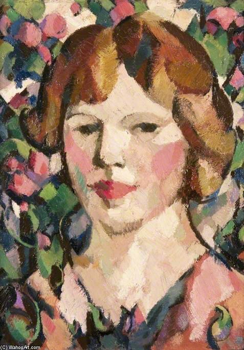Wikioo.org - The Encyclopedia of Fine Arts - Painting, Artwork by John Duncan Fergusson - Head Of A Girl