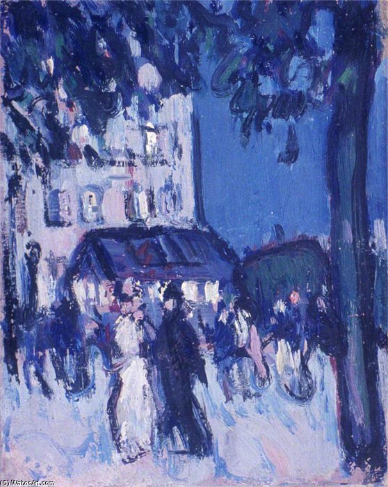 Wikioo.org - The Encyclopedia of Fine Arts - Painting, Artwork by John Duncan Fergusson - Street At Night