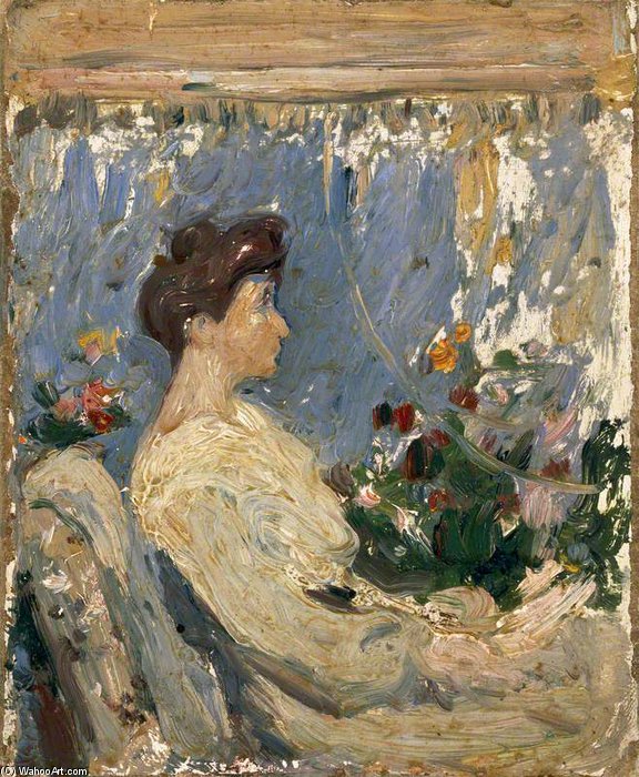 Wikioo.org - The Encyclopedia of Fine Arts - Painting, Artwork by John Duncan Fergusson - The Artist's Sister