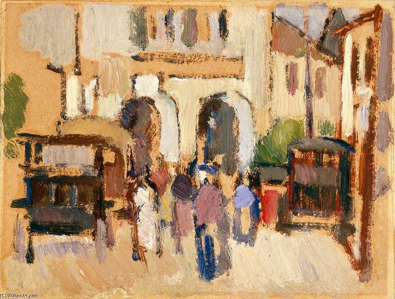 Wikioo.org - The Encyclopedia of Fine Arts - Painting, Artwork by John Duncan Fergusson - The Grand Hotel, Pourville