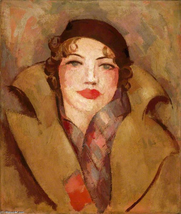 Wikioo.org - The Encyclopedia of Fine Arts - Painting, Artwork by John Duncan Fergusson - The Ochre Coat