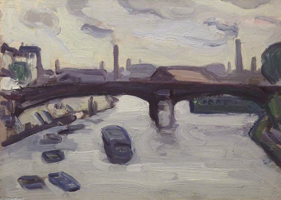 WikiOO.org - Güzel Sanatlar Ansiklopedisi - Resim, Resimler John Duncan Fergusson - The Seine At Charenton