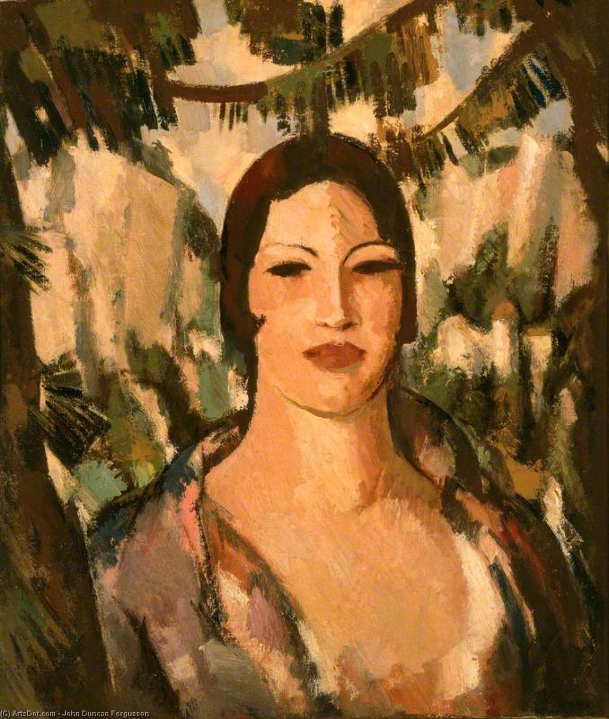 Wikioo.org - The Encyclopedia of Fine Arts - Painting, Artwork by John Duncan Fergusson - Thorenc Head