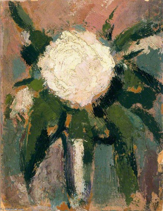 WikiOO.org - אנציקלופדיה לאמנויות יפות - ציור, יצירות אמנות John Duncan Fergusson - White Flower