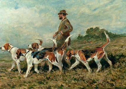 Wikioo.org - The Encyclopedia of Fine Arts - Painting, Artwork by John Emms - Hunting Exercise