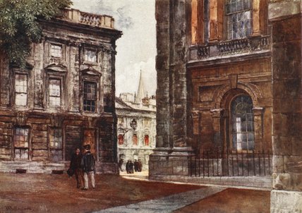 Wikioo.org - The Encyclopedia of Fine Arts - Painting, Artwork by John Fulleylove - Christ Church, Peckwater Quadrangle