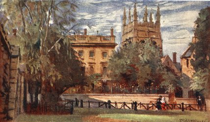 Wikioo.org - The Encyclopedia of Fine Arts - Painting, Artwork by John Fulleylove - Corpus Christi College And Merton Tower