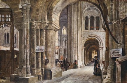 Wikioo.org - The Encyclopedia of Fine Arts - Painting, Artwork by John Fulleylove - Norman Transept Of Great St. Bartholomew's