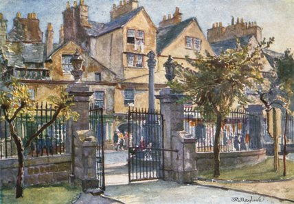 WikiOO.org - Εγκυκλοπαίδεια Καλών Τεχνών - Ζωγραφική, έργα τέχνης John Fulleylove - Old Houses In Canongate