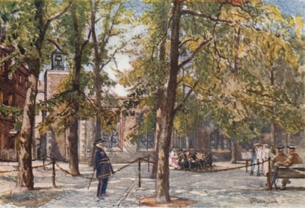Wikioo.org - The Encyclopedia of Fine Arts - Painting, Artwork by John Fulleylove - Place Of Execution Within The Enclosure