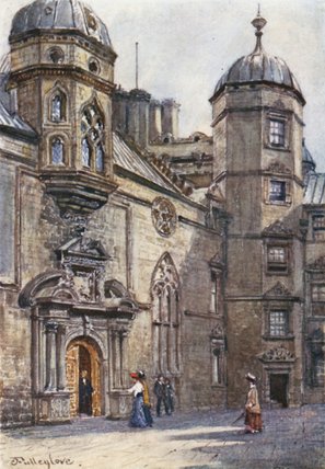 Wikioo.org - The Encyclopedia of Fine Arts - Painting, Artwork by John Fulleylove - Quadrangle Of George Heriot's Hospital