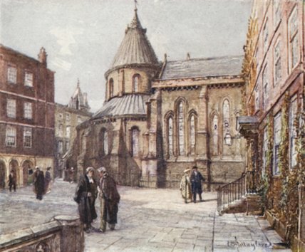 Wikioo.org - The Encyclopedia of Fine Arts - Painting, Artwork by John Fulleylove - Temple Church