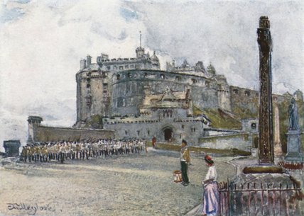 WikiOO.org - Enciclopédia das Belas Artes - Pintura, Arte por John Fulleylove - The Castle From The Esplanade