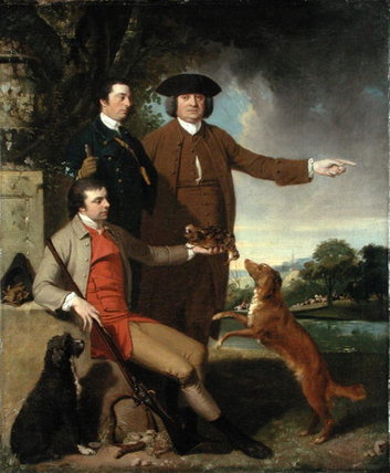 Wikioo.org - The Encyclopedia of Fine Arts - Painting, Artwork by John Hamilton Mortimer - Self Portrait With Father And Brother, C.1760 - (62)