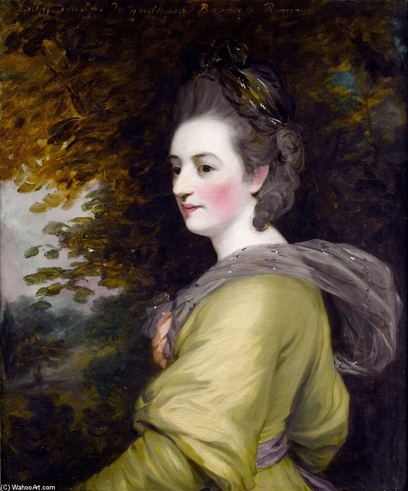 WikiOO.org - Encyclopedia of Fine Arts - Maleri, Artwork John Hoppner - Lady Romney