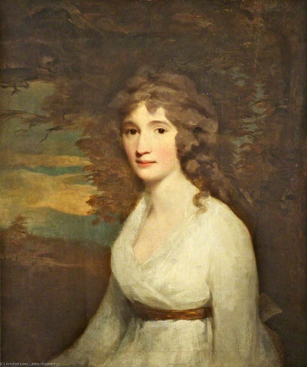 Wikioo.org - The Encyclopedia of Fine Arts - Painting, Artwork by John Hoppner - Portrait Of A Lady