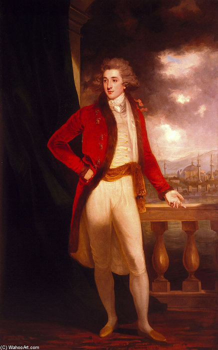 Wikioo.org - The Encyclopedia of Fine Arts - Painting, Artwork by John Hoppner - Portrait Of Captain George Porter