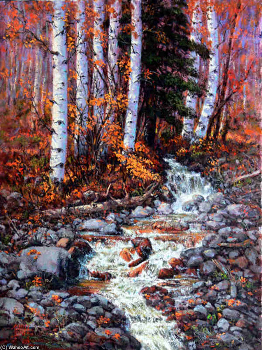 WikiOO.org - Encyclopedia of Fine Arts - Maalaus, taideteos John Paul Jones - Fall Creek