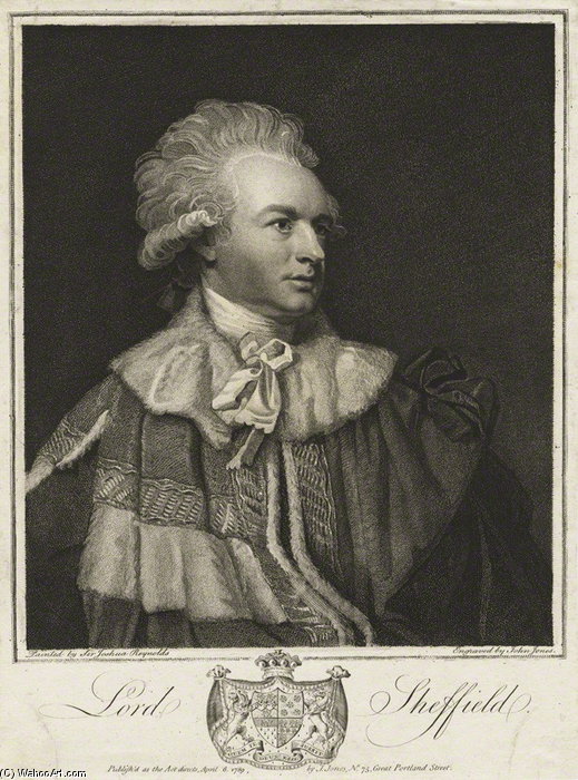 Wikioo.org - Encyklopedia Sztuk Pięknych - Malarstwo, Grafika John Paul Jones - Portrait Of John Baker-holroyd, 1st Earl Of Sheffield