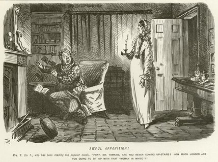 Wikioo.org - The Encyclopedia of Fine Arts - Painting, Artwork by John Leech - Awful Apparition