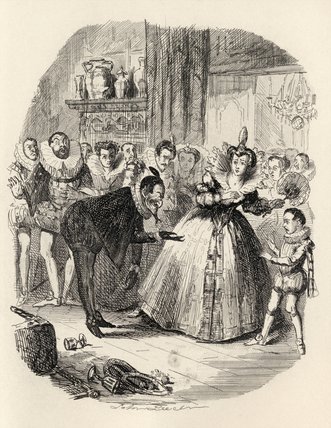 Wikioo.org - The Encyclopedia of Fine Arts - Painting, Artwork by John Leech - The Housewarming, From 'the Ingoldsby Legends'