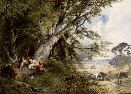 Wikioo.org – L'Encyclopédie des Beaux Arts - Peinture, Oeuvre de John Linnell - Le Nid d Oiseau