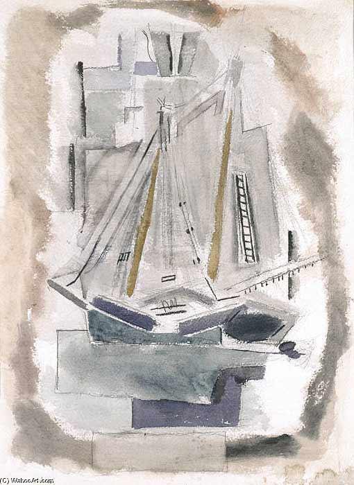 WikiOO.org - Encyclopedia of Fine Arts - Malba, Artwork John Marin - Ship Fantasy