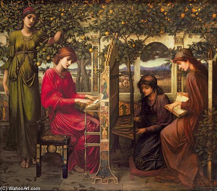 Wikioo.org - The Encyclopedia of Fine Arts - Painting, Artwork by John Melhuish Strudwick - St Cecilia -