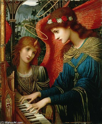 Wikioo.org – L'Enciclopedia delle Belle Arti - Pittura, Opere di John Melhuish Strudwick - Santa Cecilia -