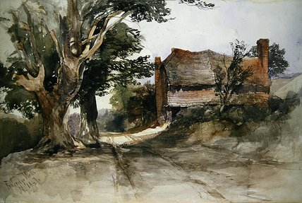 WikiOO.org - Encyclopedia of Fine Arts - Lukisan, Artwork John Middleton - An Old Cottage At Tunbridge Wells