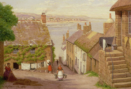 WikiOO.org - Enciclopédia das Belas Artes - Pintura, Arte por John Mulcaster Carrick - View Of Penzance From Newlyn