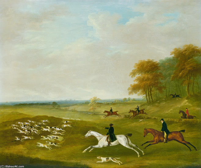 Wikioo.org - The Encyclopedia of Fine Arts - Painting, Artwork by John Nost Sartorius - Hunt With Hounds