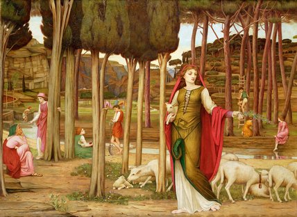 Wikioo.org - The Encyclopedia of Fine Arts - Painting, Artwork by John Roddam Spencer Stanhope - The Shulamite