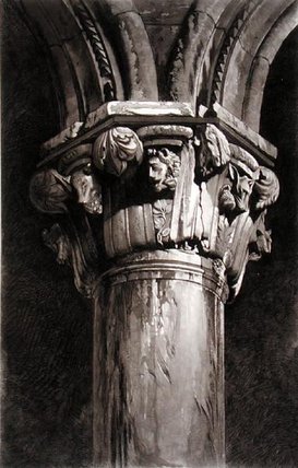 WikiOO.org - Encyclopedia of Fine Arts - Maľba, Artwork John Ruskin - The Ducal Palace, Twentieth Capital