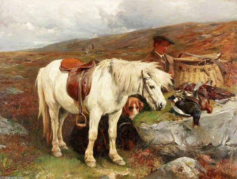 Wikioo.org - The Encyclopedia of Fine Arts - Painting, Artwork by John Sargeant Noble - On The Moors