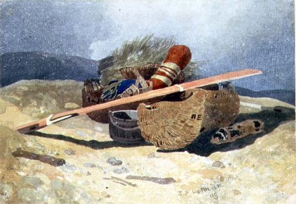 Wikioo.org - The Encyclopedia of Fine Arts - Painting, Artwork by John Sell Cotman - Fish Swills And Rudder,