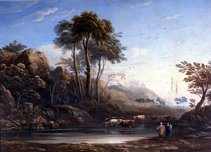 WikiOO.org - Εγκυκλοπαίδεια Καλών Τεχνών - Ζωγραφική, έργα τέχνης John Varley I (The Older) - Harlech Castle