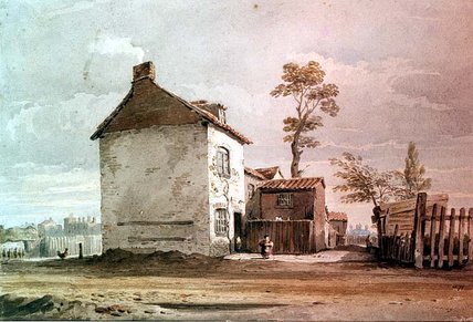 WikiOO.org - Enciclopedia of Fine Arts - Pictura, lucrări de artă John Varley I (The Older) - Pests' Houses, Tothill Fields