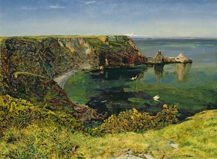 Wikioo.org - The Encyclopedia of Fine Arts - Painting, Artwork by John William Inchbold - Anstey's Cove, Devon