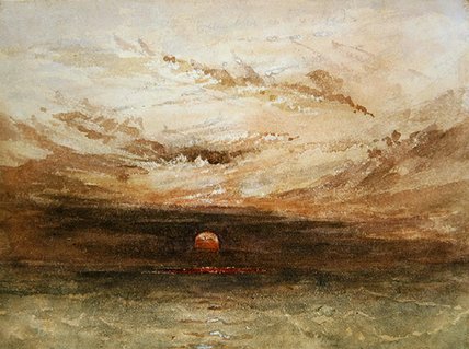 WikiOO.org - Encyclopedia of Fine Arts - Lukisan, Artwork John Wilson Carmichael - Baltic Scene Of A Sunset