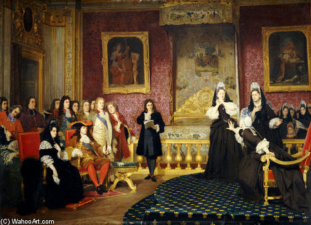 Wikioo.org - The Encyclopedia of Fine Arts - Painting, Artwork by Joseph Caraud - A Royal Stateroom